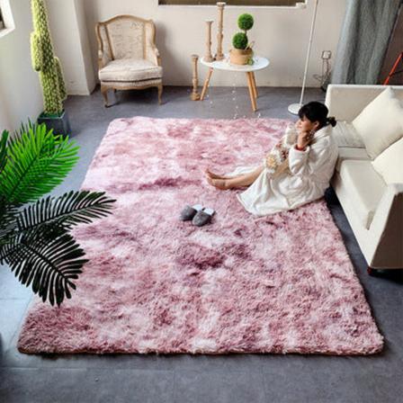 Badematte Sklisikker Absorberende dusj Badeteppe Teppe Silke Hår Tie-Dye Pink 40*60cm