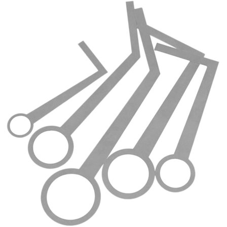 5 stk. Saxofonpuder Sax Reparationskit Fladt Blæseinstrumentværktøj Nivelleringstryk Tilbehør Vedligeholdelse