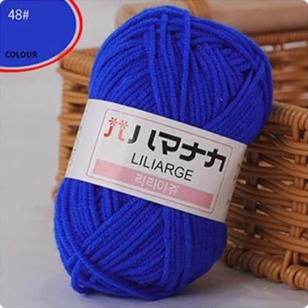 25G Baby Mælkeblød Blød Bomuldstrikket Garn Tykt Fibergarn Fløjl Garn Håndstrikket Garn Hæklegarn til DIY Trøje 48