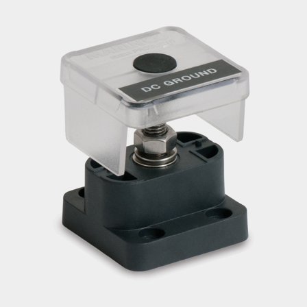 Klemrække BEP Marine Pro Installer Insulated Stud Single, 1 x M8, 50 A, med låg