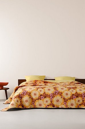 Jotex - Sprei Braun/geel Braun/geel - FRIDA - Koop Spreien bij Jotex