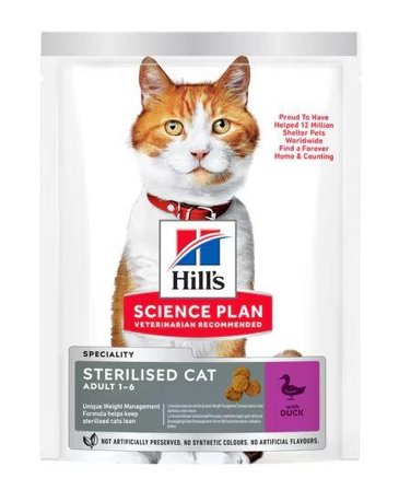 Hill's Hill's Science Plan Sterilised Cat Adult, And Tørrfôr til Katt - 3kg