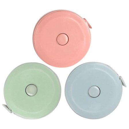 Målebånd for menneskekroppen - målebånd for søm, målebånd for stoff - 150 cm, uttrekkbart dobbeltsidig målebånd (3-pakning)