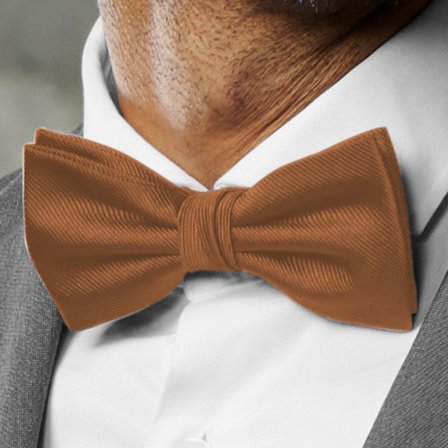 Rust Pre-Tied Grosgrain Bow Tie for Men - Pre-tied bow ties