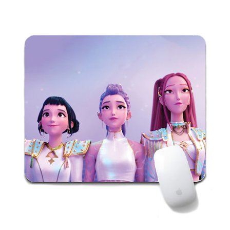 Kpop dæmonjagt pigegruppe musemåtte skridsikker lille musemåtte 20X24CM