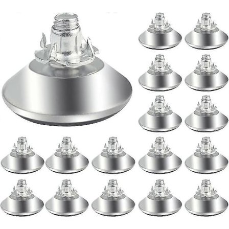 Pakke med 25 møbelben, justerbare føtter, metallskapføtter gave