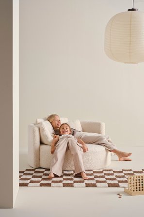 Jotex - Mini Teddy Barnesofa Naturhvit - WYOMING - Kjøp Barnesofaer hos Jotex