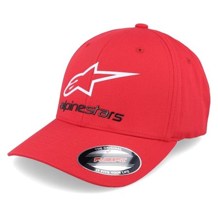 Alpinestars - Červená flexfit Kšiltovka - Always 2.0 Hat Red/White/Black Flexfit @ Hatstore
