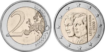 Luxembourg 2009 - Henri og Charlotte - 2 euro mønt