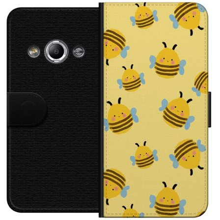 Kompatibel Tegnebogsetui til Samsung Galaxy Xcover 3 Glade bier i legende gul mønster