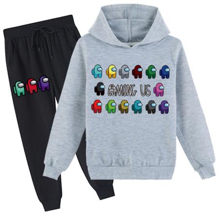 AmongUsCrewmateImpostorGameKidHoodieJumperTreningsdressSet 4 100cm