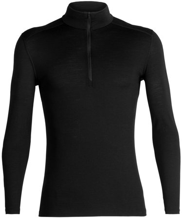 Icebreaker 200 Oasis LS Half Zip kerrastopaita, Black