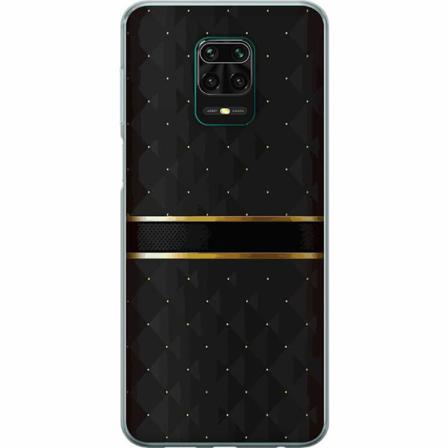 Xiaomi Redmi Note 9 Pro Genomskinligt Skal Golden Stripes