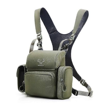 Kikkertsele Brystveske: Bino-etui med Avstandsmålerlomme for Jakt, Fugletitting og Fotturer