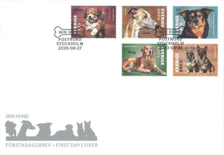 Sverige - Hunde - Førstedagskuvert