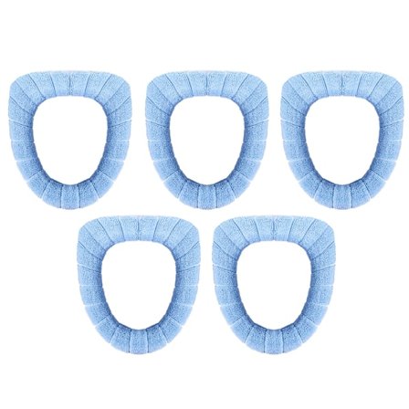 5 st Tjockare Mjukt Toalettsitsöverdrag för Badrum - Värme