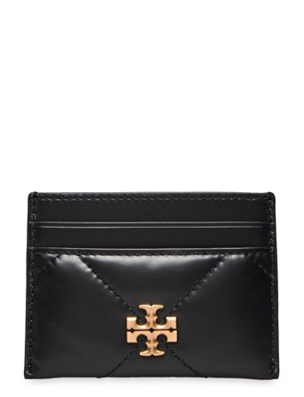 Tory Burch Kira Diamond Quilt Card Case - Black - ONE SIZE