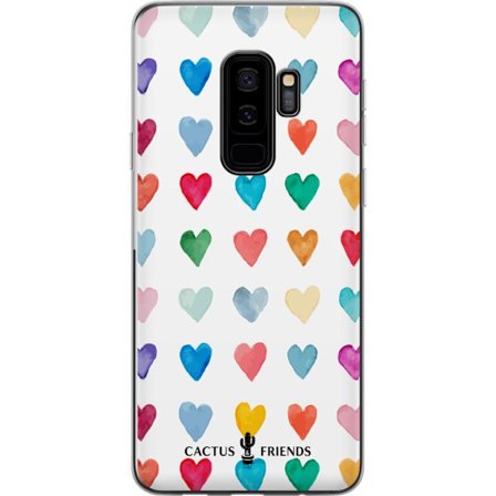 Yhteensopiva Puhelinkuori Samsung Samsung Galaxy S9+ Cactus and Friends - Watercolor Love Grid
