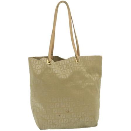 Fendi Vintage, Pre-owned Tote bag Beige, Dames, Maat:ONE Size,Canvas