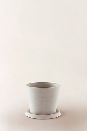 Jotex - Blumentopf Mit Untertasse ø 31 Cm Weiß - MALCOLM - Kaufe Übertöpfe bei Jotex