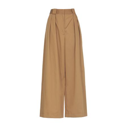 Khaite, Wide Trousers Brązowy, Kobieta, Rozmiar: M