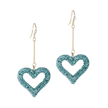 pfgSTOCKHOLM Heart Rhine Örhänge Örhängen Dam Blå ONESIZE