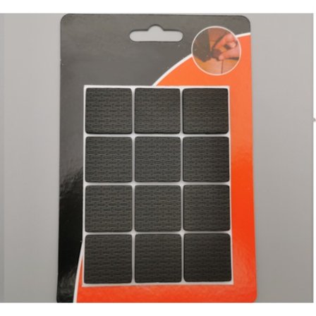 12-pack fyrkantiga (2,5 * 2,5 cm) med en tjocklek på 4 mm, 5 halkfria