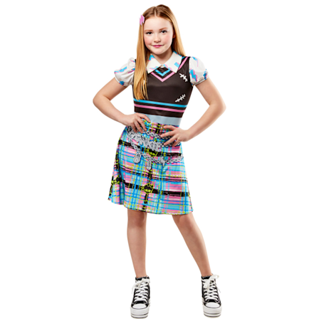 Monster High Girls Frankie Stein Kostym 9-10 År Rosa/Blå/Svart Pink/Blue/Black 9-10 Years