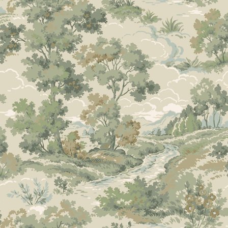 Duro Margaret Rose 527-03P Tapetprov Gammelsvenska Klassiker 1850-1950, Grön, Färg & tapeter