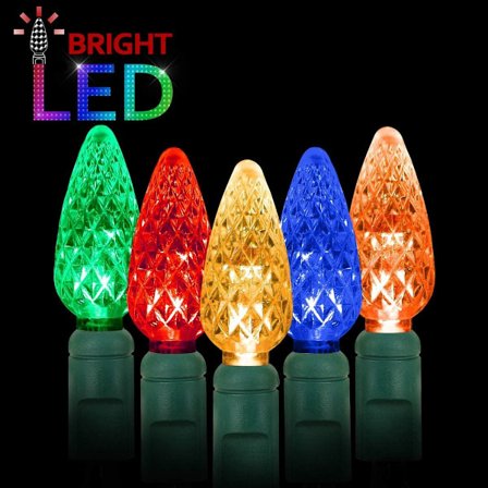 Julgransbelysning Snöflinga ljusslinga 19,6 fot 40 LED KLB