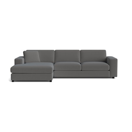 Oasis chaiselong sofa, venstrevendt - Lisboa Antracit - 294x151x79 - Sofa, chaiselong