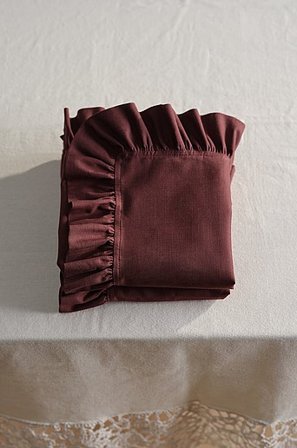 Jotex - Serviette Im 2er-pack Dunkelbraun - WALLACE - Kaufe Servietten bei Jotex