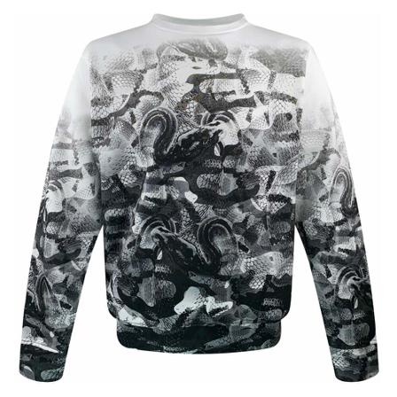 Marcelo Burlon Sweater Snake Hvid, Herre
