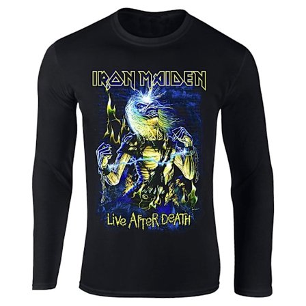 Iron Maiden Live After Death langærmet t-shirt