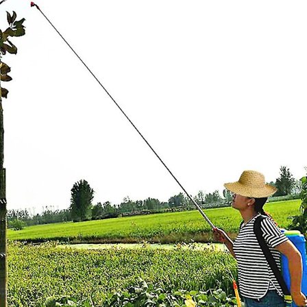 Teleskopisk Turbo Sprøjtepistol Rustfrit Stål Forlænget Rør Haveredskab