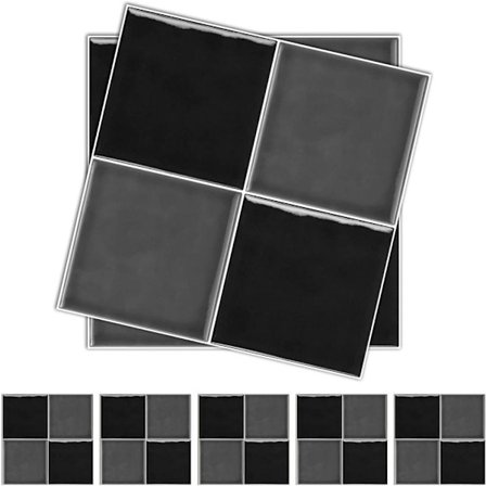 Kakelklistermærke 15x15 cm lilla, vægklistermærke til køkken & badeværelse, vandtæt vægdekoration 10-pak_TF_TF