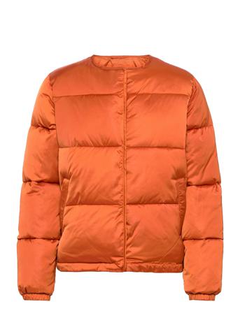 2Nd Desert - Winter Satin Vuorillinen Takki Topattu Takki Oranssi 2NDDAY