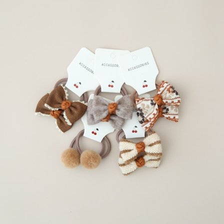 10 kpl elastinen kuminauha hiussolmiot Bowknot 2 2