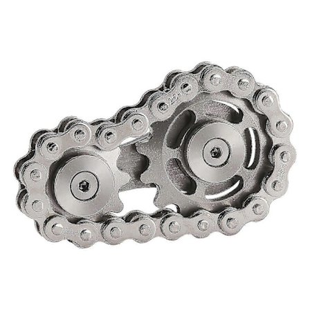 Sykkelkjedegir Fidget Spinner Metall Tannhjul - Nyhet Leketøy i Rustfritt Stål for Stresslindring og Håndstyrke