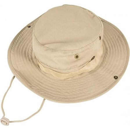 Solhatte til Mænd Kvinder Spandhat UPF 50+ Boonie Hat Foldbar UV Beskyttelse Vandreture Strand Fiskeri Sommer Safari (Khaki)