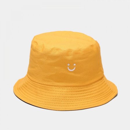 Tvåsidigt leende ansikte Vändbar Bucket Hat Summer Travel B