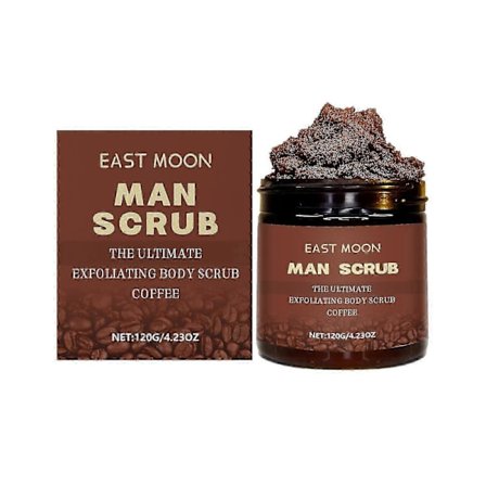 Kaffekroppsskrubb för män Rengör skonsamt Exfolierande Död Hud Återfuktande Skrubb