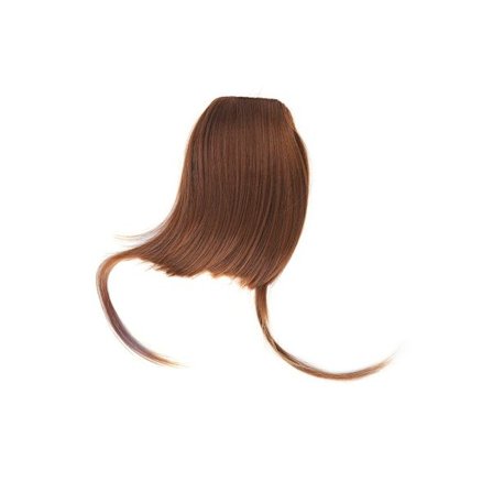 Jente falske smell hårforlengelse pannelugg usynlig klips på syntetisk sløv smell hårstykke