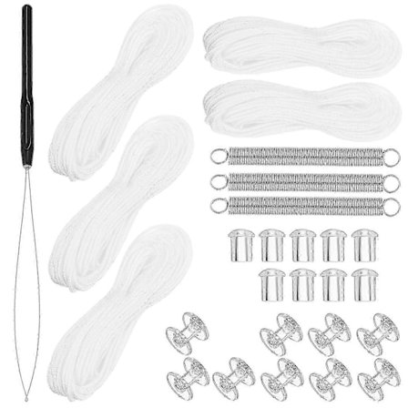 1 Sæt Plissé Gardin Reparationssæt Vinduesgardin Snorholdere Persienne Snor Vinduesgardin Reparationsværktøj RV Persienne Udskiftningsdel