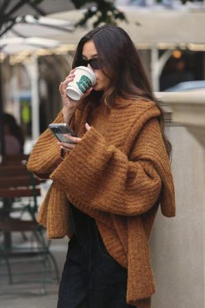 Holly Lim x NA-KD Pull maille - Pulls Oversize - Brun - L (EU 42-44)