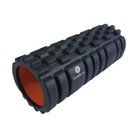 Sveltus Foam Roller Rimoituksella Musta - 33 cm Painonhallintaan ja Lihashuoltoon