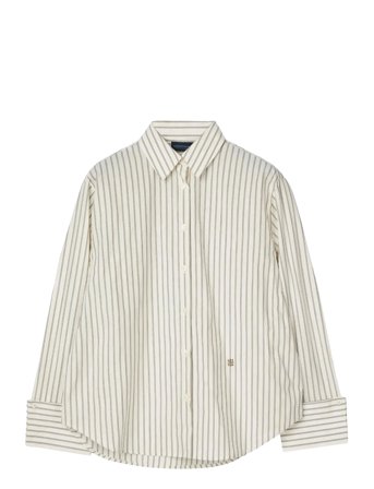 Lexington Clothing | Folded Cuffs Oversized Striped Shirt | S