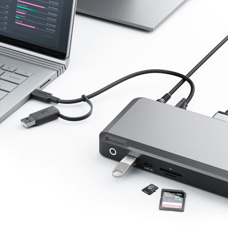 ALOGIC DX3 - dokkingstasjon - USB-C - 3 x DP - 1GbE