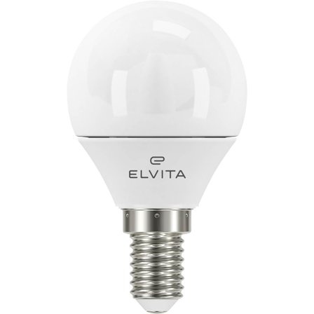 Elvita LED klotlampa P45 E14 470lm op