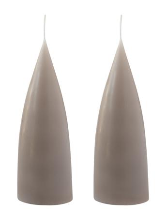 Hand Dipped C -Shaped Candles, 2 Pack Home Decoration Candles Block Candles Beige Kunstindustrien